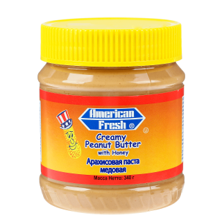 Паста арахисовая American Fresh With honey 340г