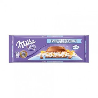 Молочный шоколад Milka Crispy Joghurt (Хрустящий йогурт)