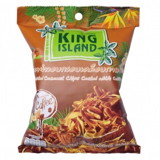 Кокосовые чипсы King Island в кофейной глазури