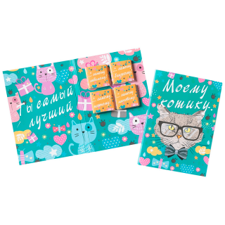 Шоко открытка "Моему котику"
