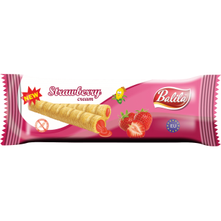 Кукурузные трубочки Balila с клубничным кремом