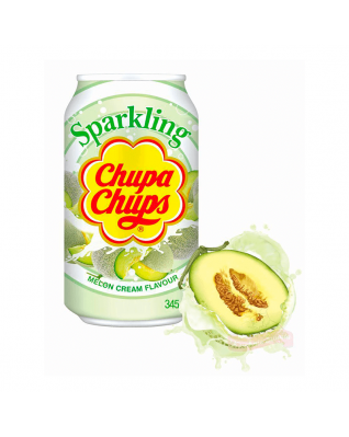Chupa Chups Sparkling Melon Cream (Дыня Со Сливками) 0,345L