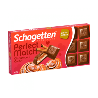 Schogetten Perfect Match Cinnamon And Cream 100g