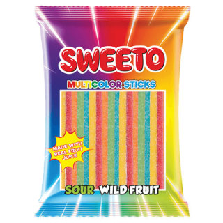 Мармеладные Палочки Sweeto Multicolor Sticks (Кислые Дикие Фрукты) 80g